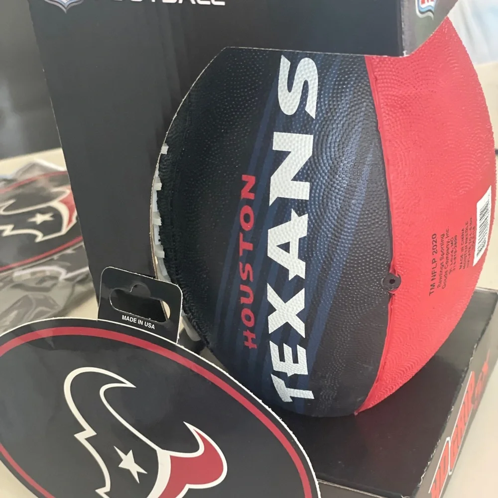 Youth Size Football- 🆕- HD Grip Houston Texans+ sticker - Picture 2 of 9